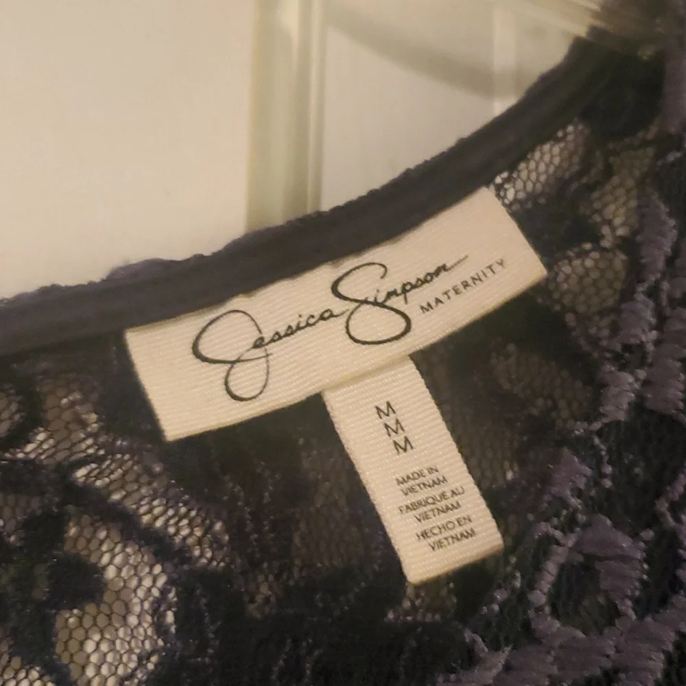 Jessica Simpson Maternity Lace Top - Picture 2 of 4